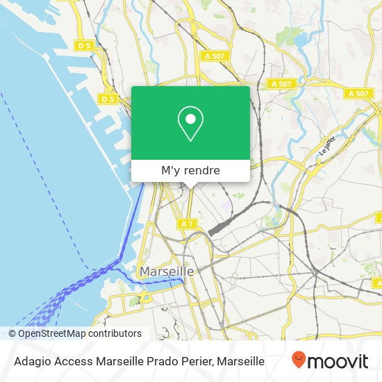 Adagio Access Marseille Prado Perier plan