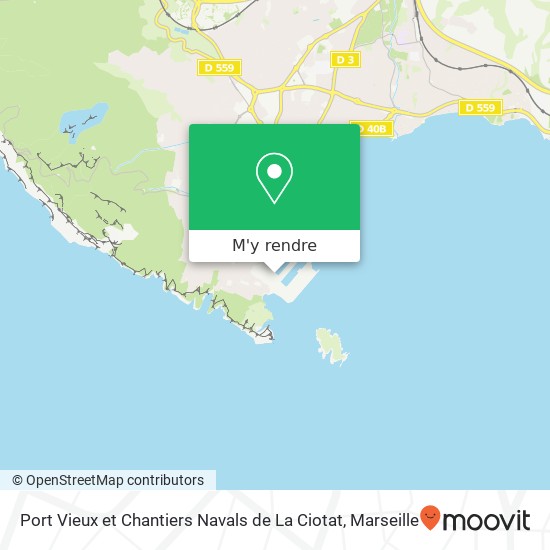 Port Vieux et Chantiers Navals de La Ciotat plan