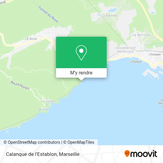 Calanque de l'Establon plan