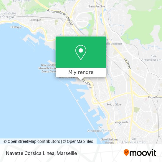 Navette Corsica Linea plan