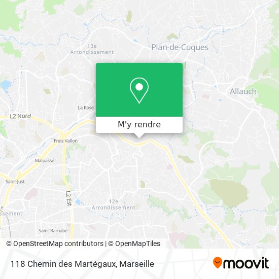 118 Chemin des Martégaux plan