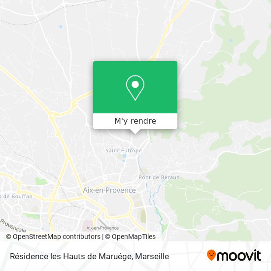 Résidence les Hauts de Maruége plan