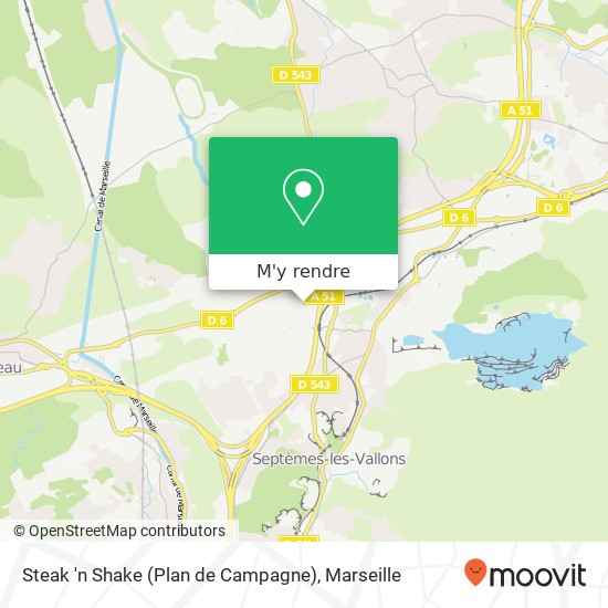 Steak 'n Shake (Plan de Campagne), 13170 Les Pennes-Mirabeau plan