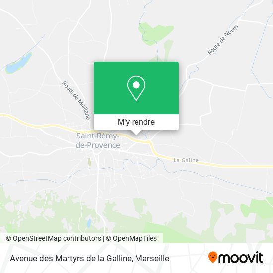 Avenue des Martyrs de la Galline plan