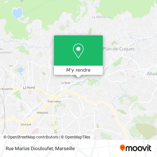 Rue Marius Diouloufet plan