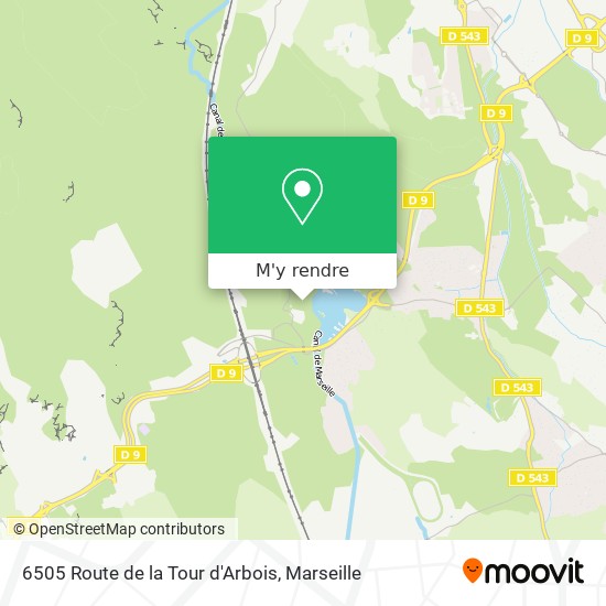 6505 Route de la Tour d'Arbois plan