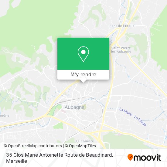 35 Clos Marie Antoinette Route de Beaudinard plan