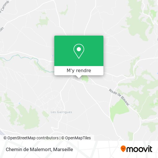 Chemin de Malemort plan