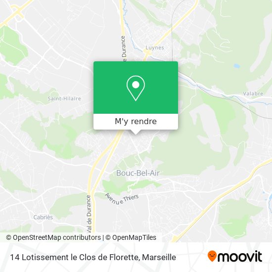 14 Lotissement le Clos de Florette plan