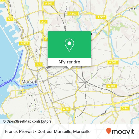Franck Provost - Coiffeur Marseille plan
