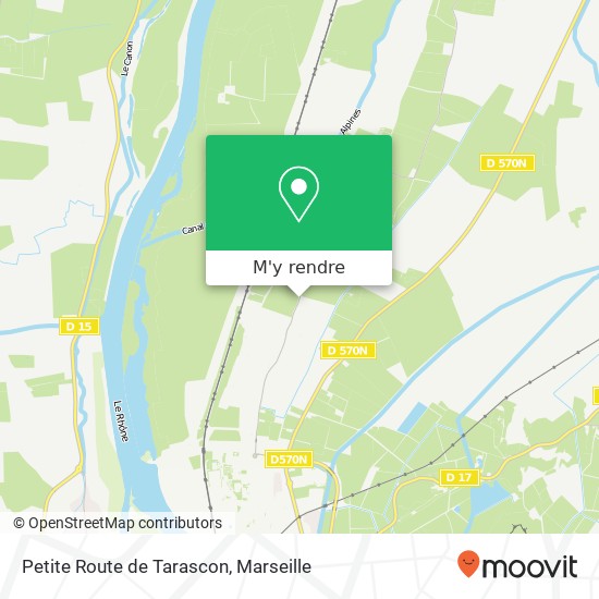 Petite Route de Tarascon plan