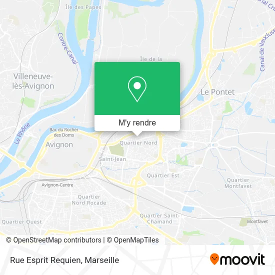 Rue Esprit Requien plan