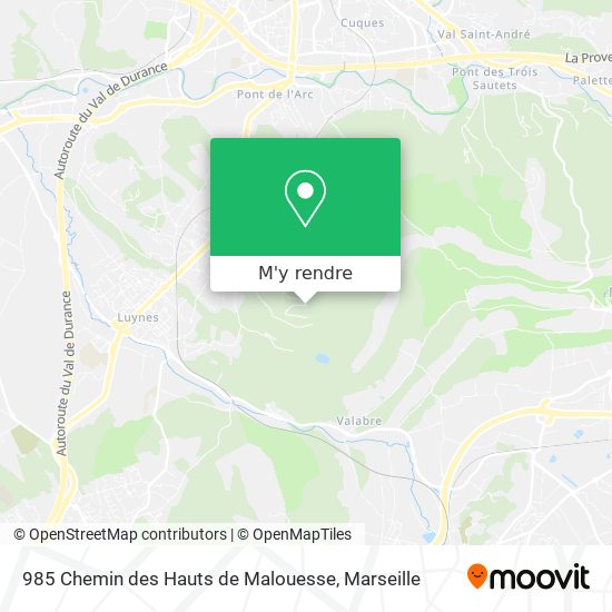 985 Chemin des Hauts de Malouesse plan