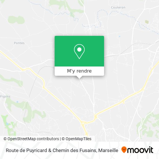 Route de Puyricard & Chemin des Fusains plan