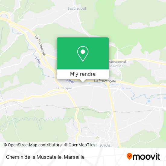 Chemin de la Muscatelle plan