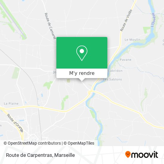 Route de Carpentras plan