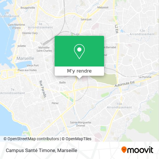 Campus Santé Timone plan