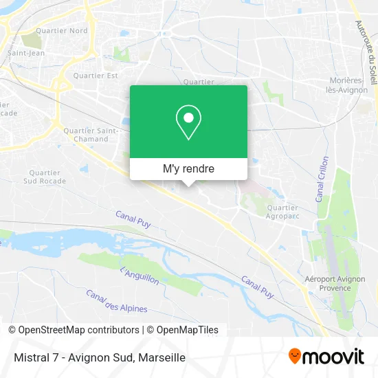 Mistral 7 - Avignon Sud plan
