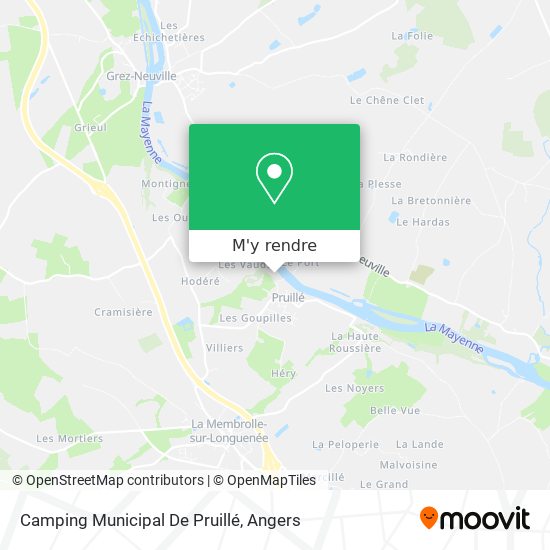 Camping Municipal De Pruillé plan