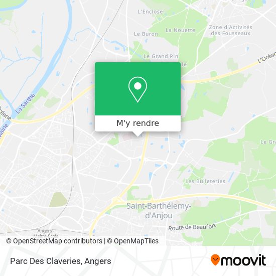 Parc Des Claveries plan