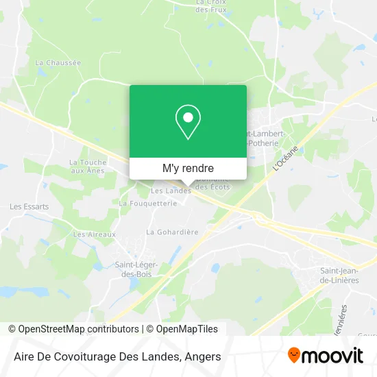 Aire De Covoiturage Des Landes plan