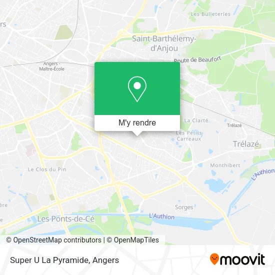 Super U La Pyramide plan