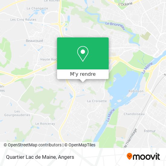 Quartier Lac de Maine plan
