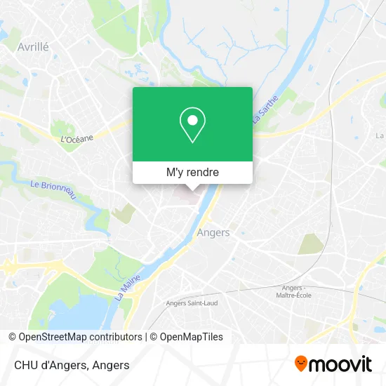 CHU d'Angers plan