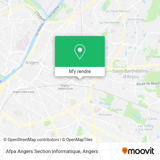Afpa Angers Section Informatique plan