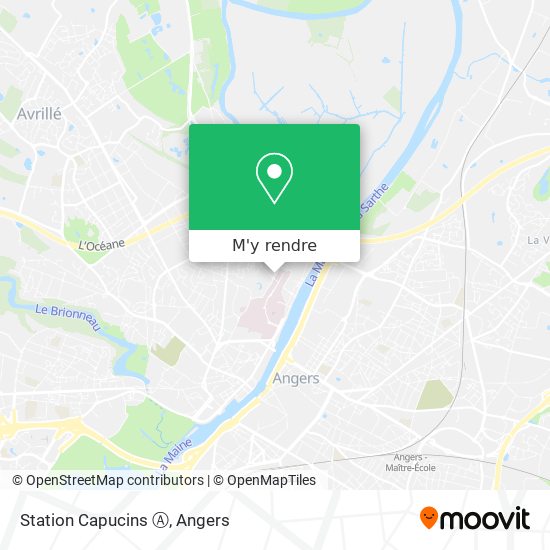 Station Capucins Ⓐ plan