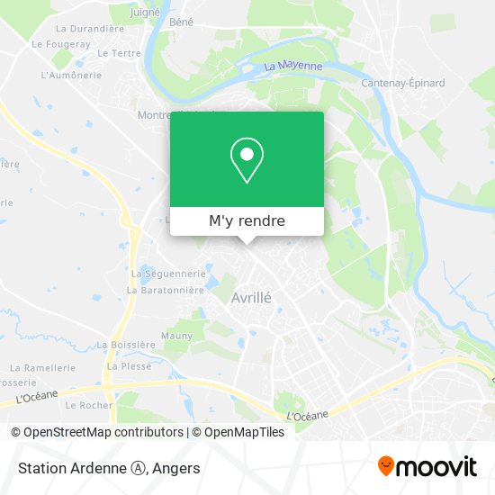 Station Ardenne Ⓐ plan