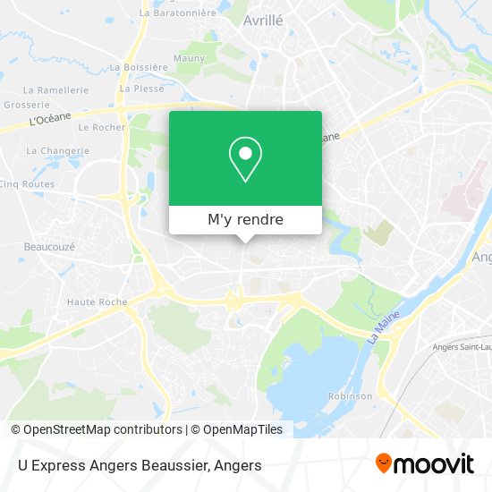 U Express Angers Beaussier plan