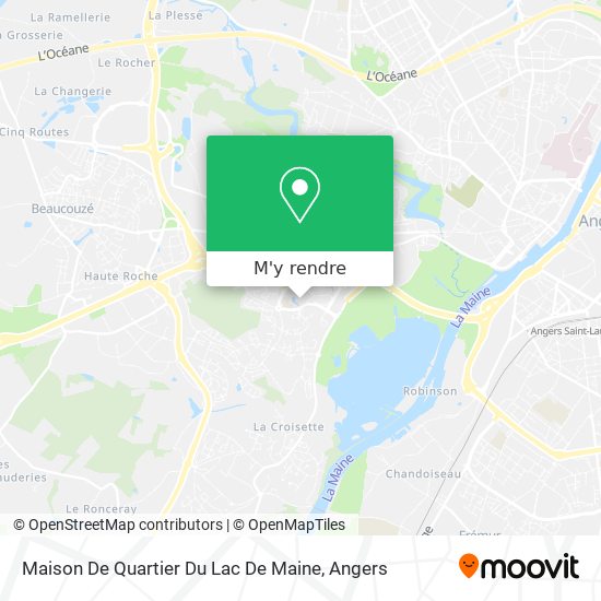 Maison De Quartier Du Lac De Maine plan