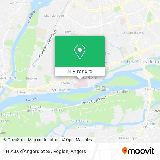 H.A.D. d'Angers et SA Région plan
