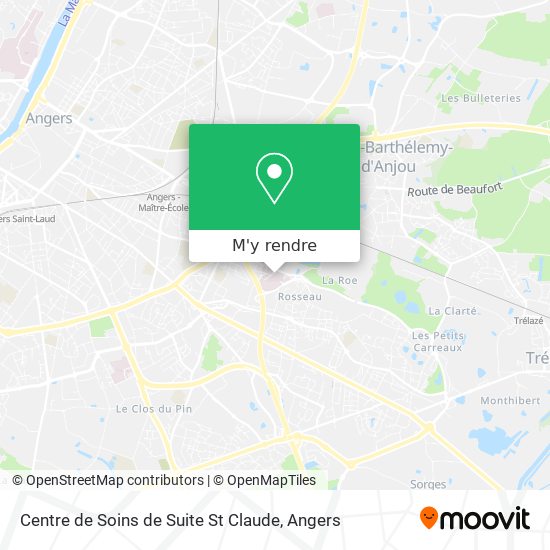 Centre de Soins de Suite St Claude plan