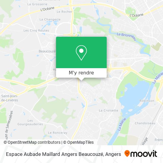 Espace Aubade Maillard Angers Beaucouzé plan
