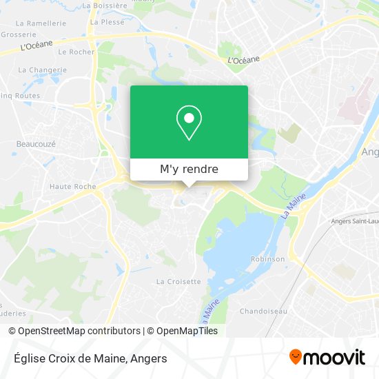Église Croix de Maine plan