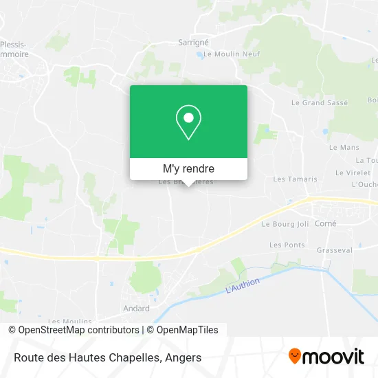 Route des Hautes Chapelles plan