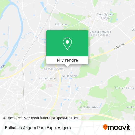 Balladins Angers Parc Expo plan