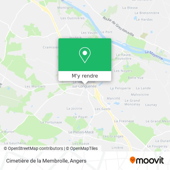 Cimetière de la Membrolle plan