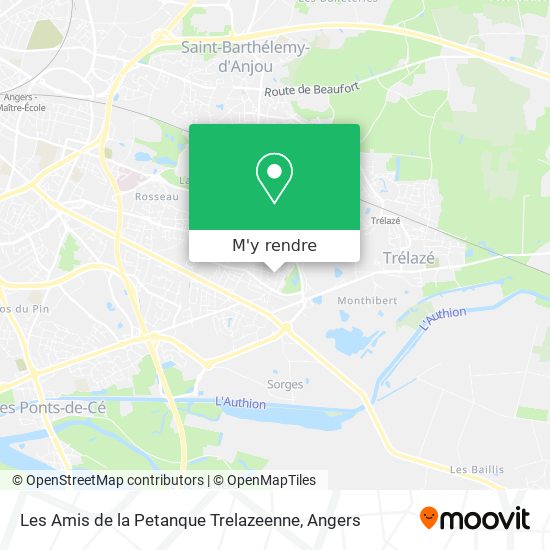 Les Amis de la Petanque Trelazeenne plan