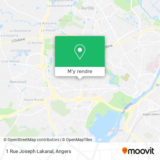 1 Rue Joseph Lakanal plan