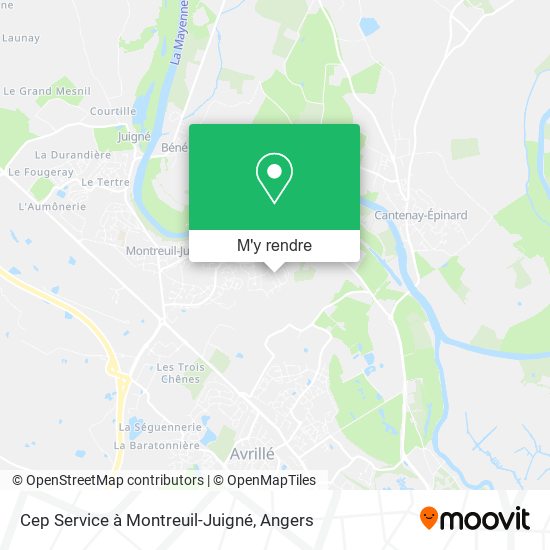 Cep Service à Montreuil-Juigné plan