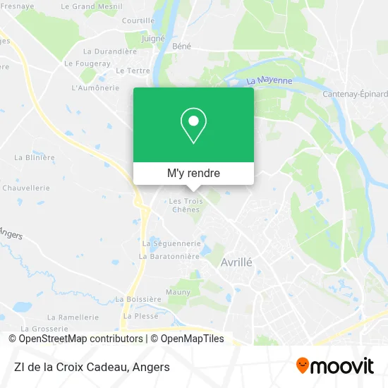 ZI de la Croix Cadeau plan