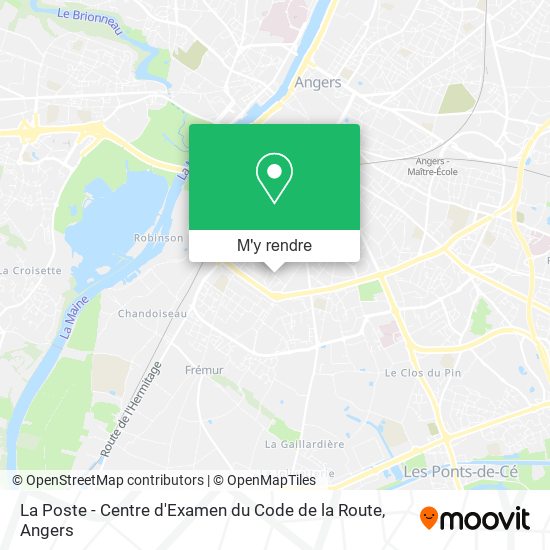 La Poste - Centre d'Examen du Code de la Route plan