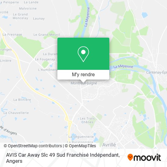 AVIS Car Away Slc 49 Sud Franchisé Indépendant plan