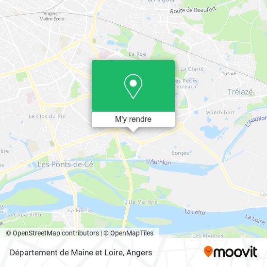 Département de Maine et Loire plan