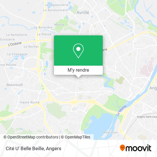 Cité U' Belle Beille plan