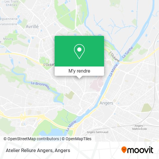 Atelier Reliure Angers plan