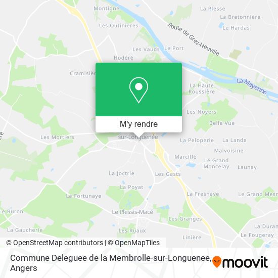 Commune Deleguee de la Membrolle-sur-Longuenee plan